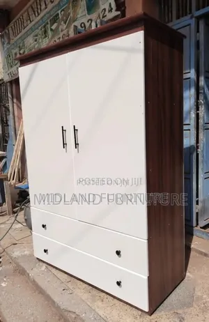 Walnut and White Clothes Cupboard/ Wardrobe in Kenya