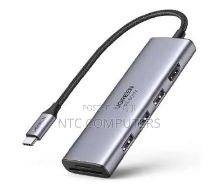 Ugreen 6 in 1 Multifunction Adapter, Usb-C to Hdmi + Usb