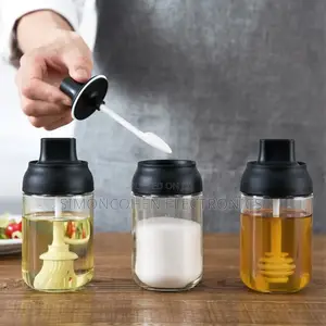 Glass Jar With Dipper