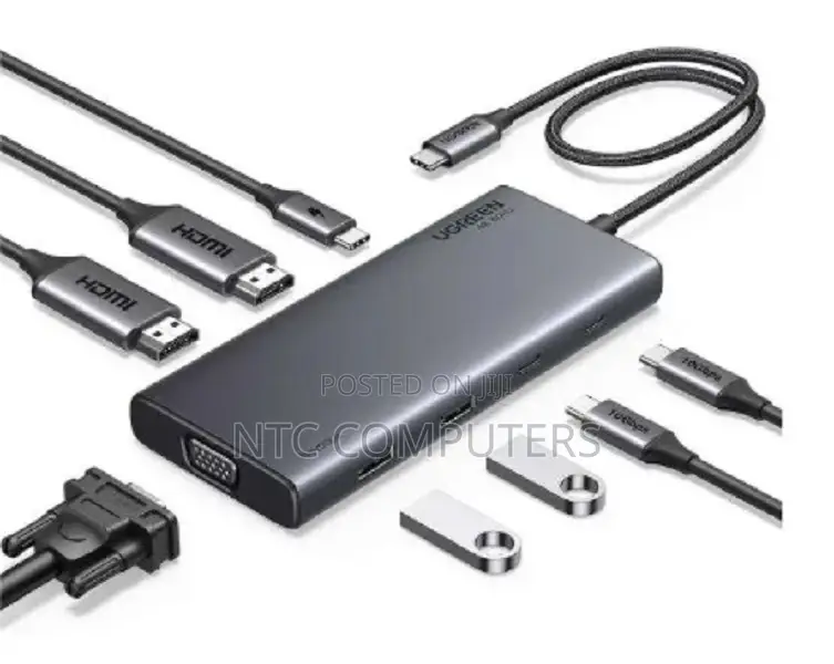 Ugreen 8 in 1 Multifunction Adapter, Usb-C to Usb3.2