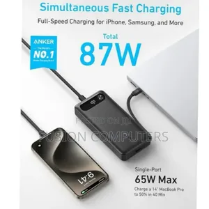 Anker Power Bank , 87w, Built-in Usb-C Cable
