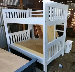 4x6 Top Bottom Stylish White Double Decker/Bunk Bed
