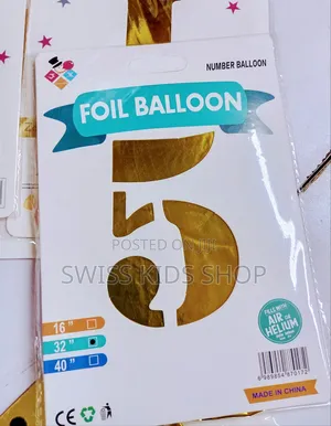 Birthday Foil Balloons Numbers