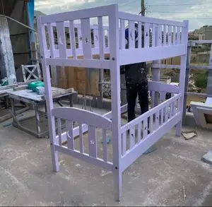 Contemporary Cream White Double Decker/Bunk Bed 3*6
