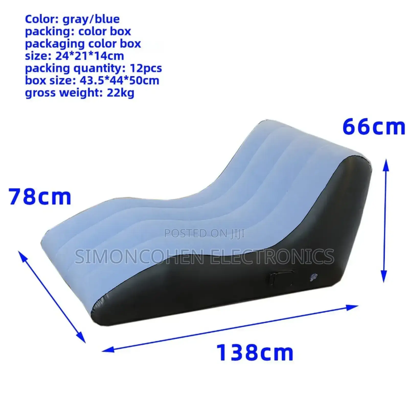 Ergonomic Inflatable Lounge Chair
