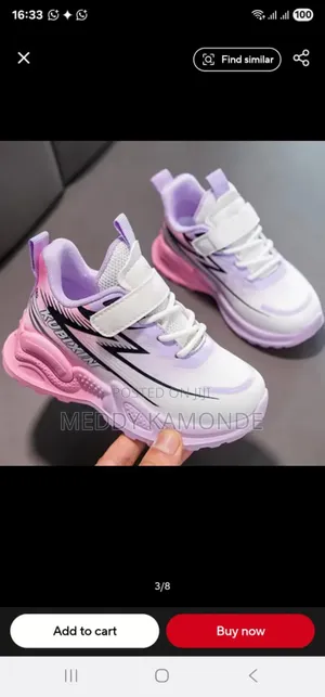 Pinkish Kids Sneaker Shoes