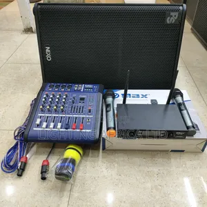 15" Nexo Speaker + 4ch Powered Mixer + Max Microphone