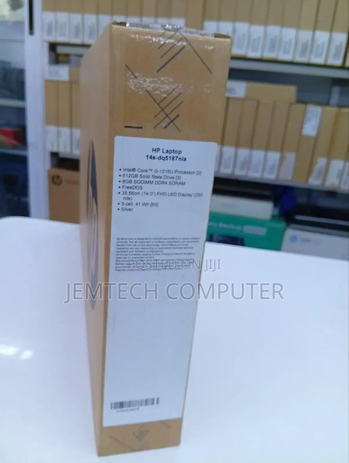 New Laptop HP 14S 8GB Intel Core I3 SSD 512GB