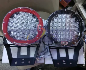 9" Big Round Offroad Led Light in Red or Black Pairs