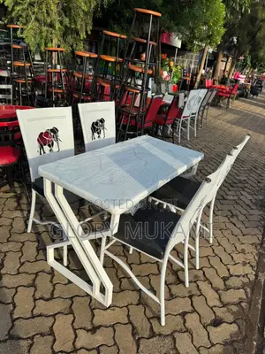 White Set Dinning Chairs And Tables