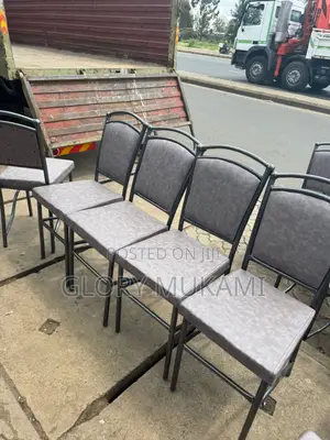 Grey Powder Coated Restaurant And Bar Chairs