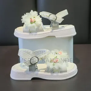 Floral Girls Open Shoes