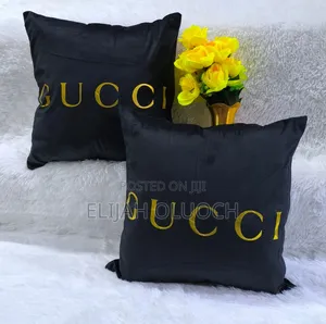 Designer Golden Print Pillow Cases Covers