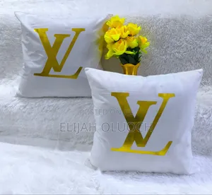 Designer Golden Print Pillow Cases Covers