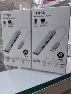 Usb Type-C to 4-in-1 Port Usb Hub Adapter
