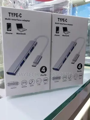 Usb Type-C to 4-in-1 Port Usb Hub Adapter