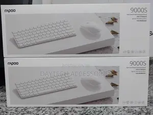Rapoo - 9000s Portable Wireless Keyboard Mouse -White