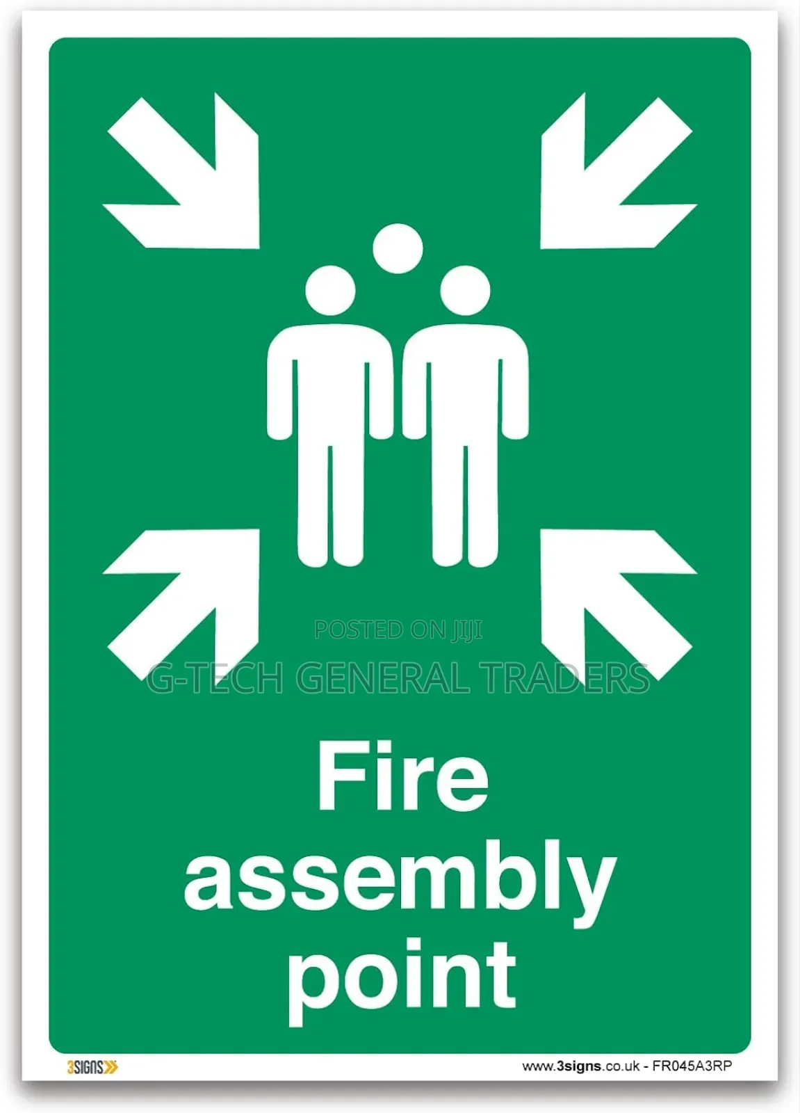 Fire Assembly Sign For Safety