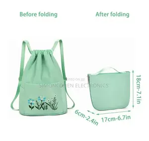 Waterproof Simple Foldable Flower Back Pack Bag