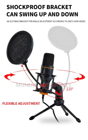 RGB Streaming Usb Microphone, Condenser for Laptop, Studio,