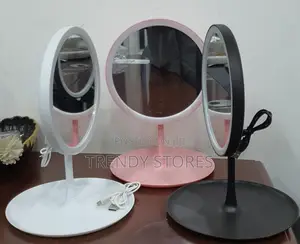 Led Makeup Mirror With Storage Tray