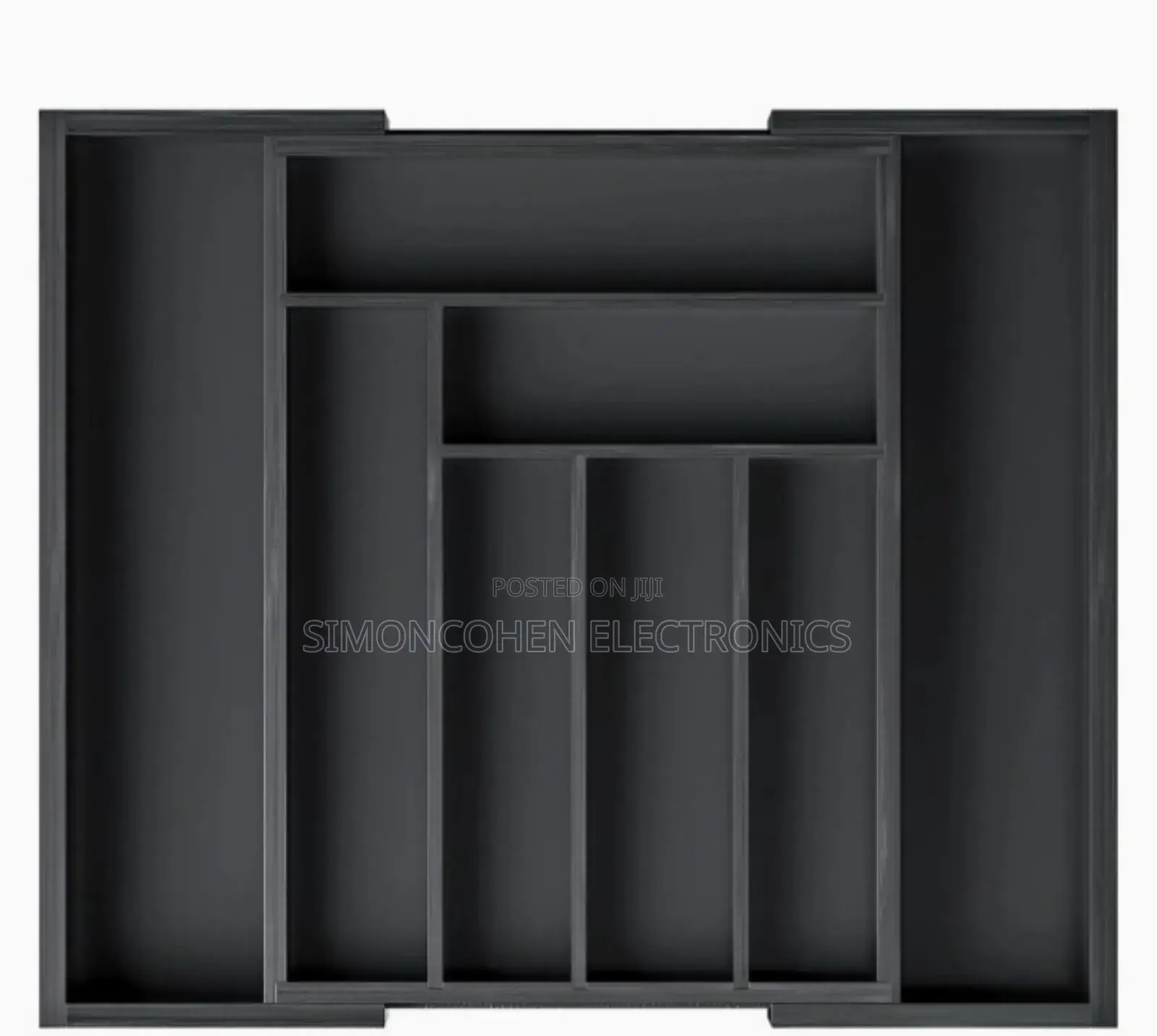 Black Bamboo Drawer Organizer