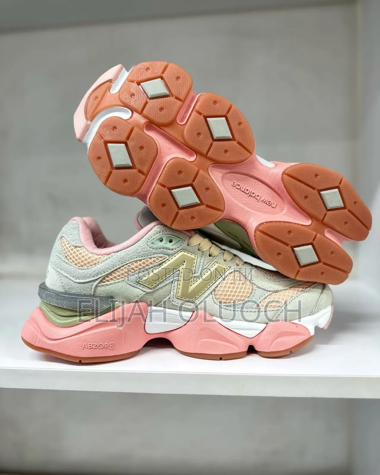 Pink Leather New Balance 9060