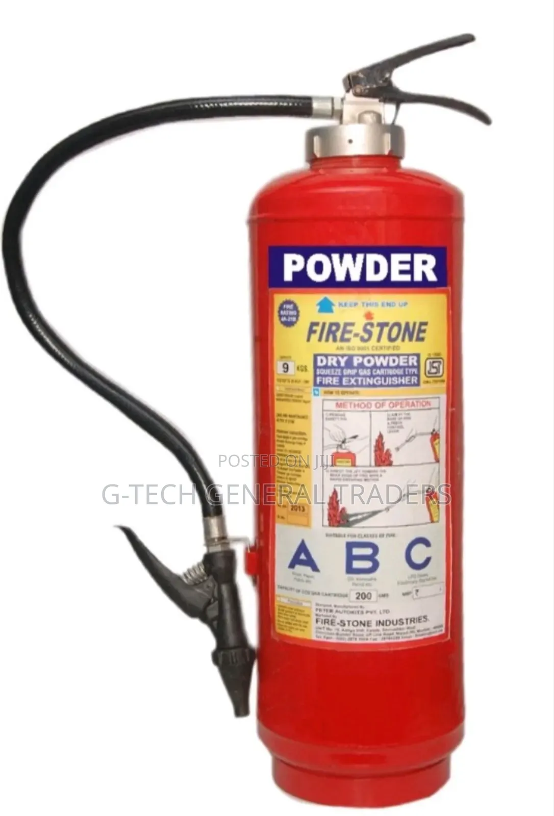 Generic Dcp 9kg Fire Extinguisher Suitable For Class A,B,C