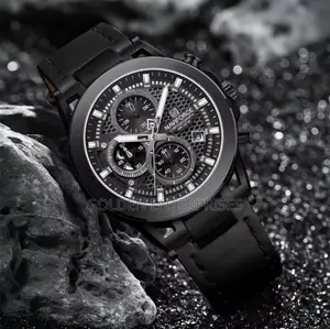 All Black Naviforce Chronograph Gents Watch