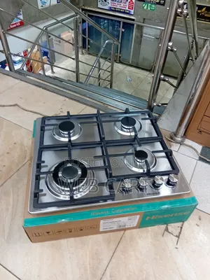 Hisense Hhu60gagr Stainless Steel 4 Gas Hob Cooker