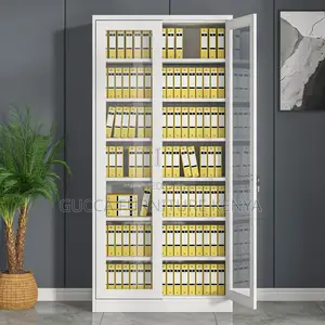 Office Cabinet:Adjustable Shelving White Color Storage Unit