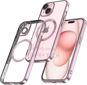 Kswous Magnetic Clear for iPhone 15 Plus Case