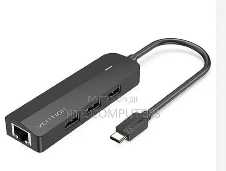 Vention Usb-C to Usb 3.0*3/Rj45/Micro-B Hub 0.15m