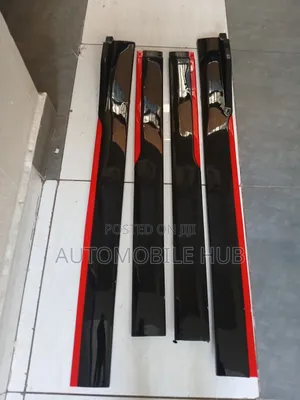 Universal Black Car Side Skirts Heavy Duty