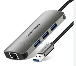 Vention Usb 3.0 to Usb3.0 (3 Ports) + Gigabit Ethernet Alum