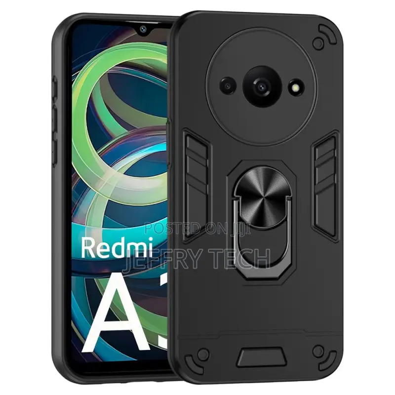 Xiaomi Redmi A3 / Poco C61 Car Holder and Rotating Ring Case
