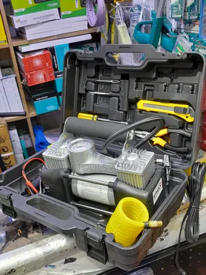 New Mazda Portable Air Compressor With Puncher Kit Set