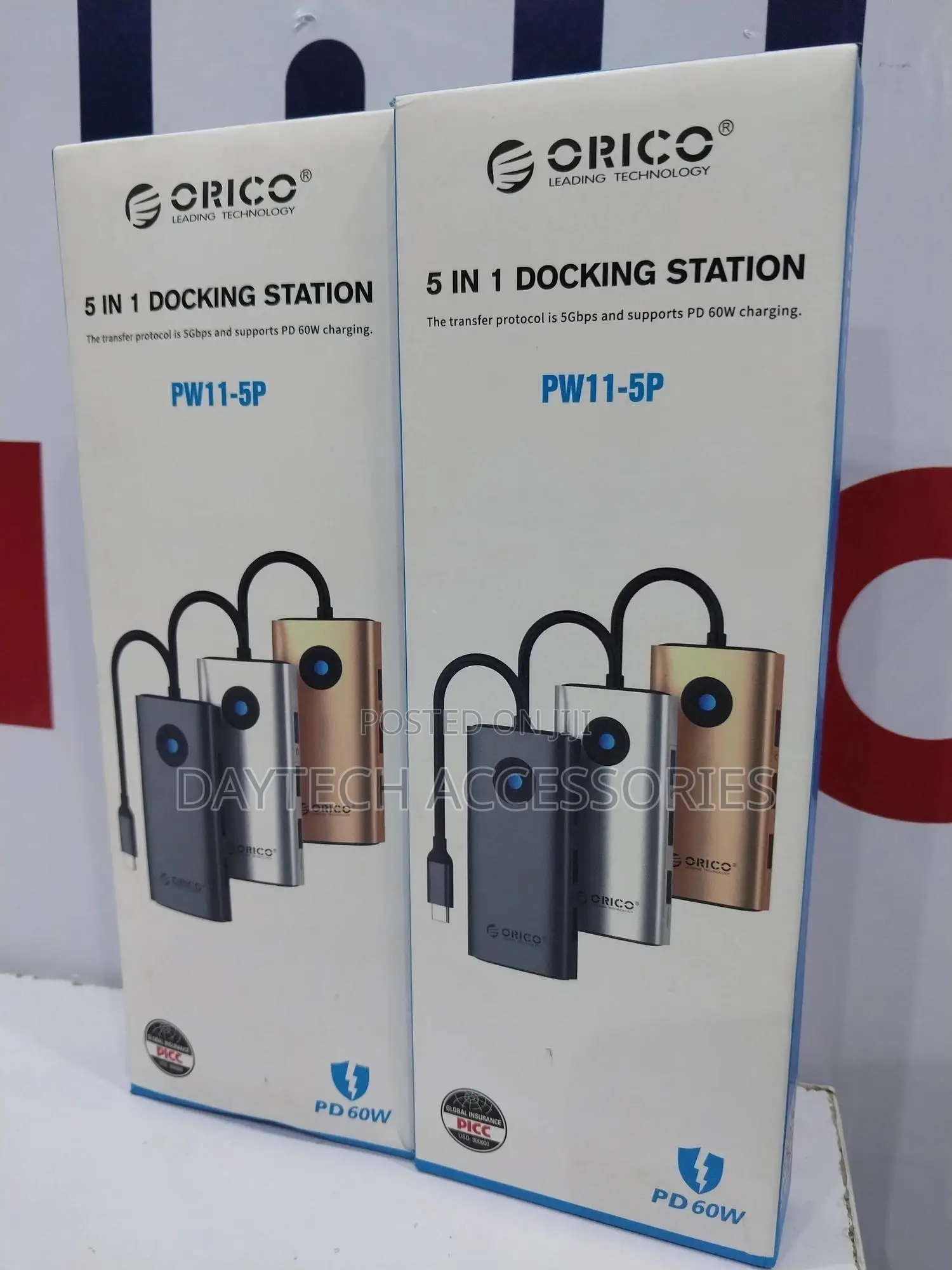 Orico Pw11-5p Type-C / Usb-C 5-in-1 5gbps Adapter Dock