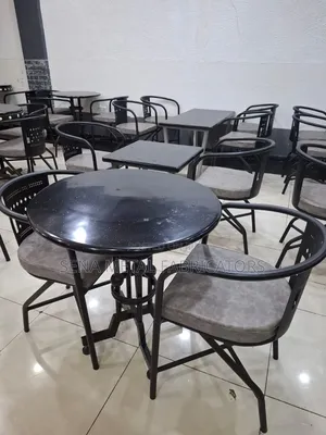 Restaurant Set a Table 2 Chairs for a Happy Client.