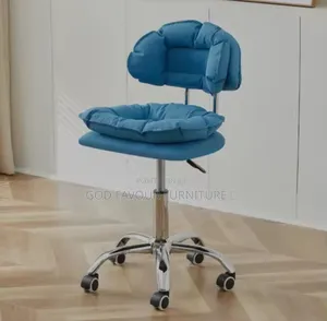 Blue Quality Swivel Bar Stool Armless Counter Taburete Hf5t