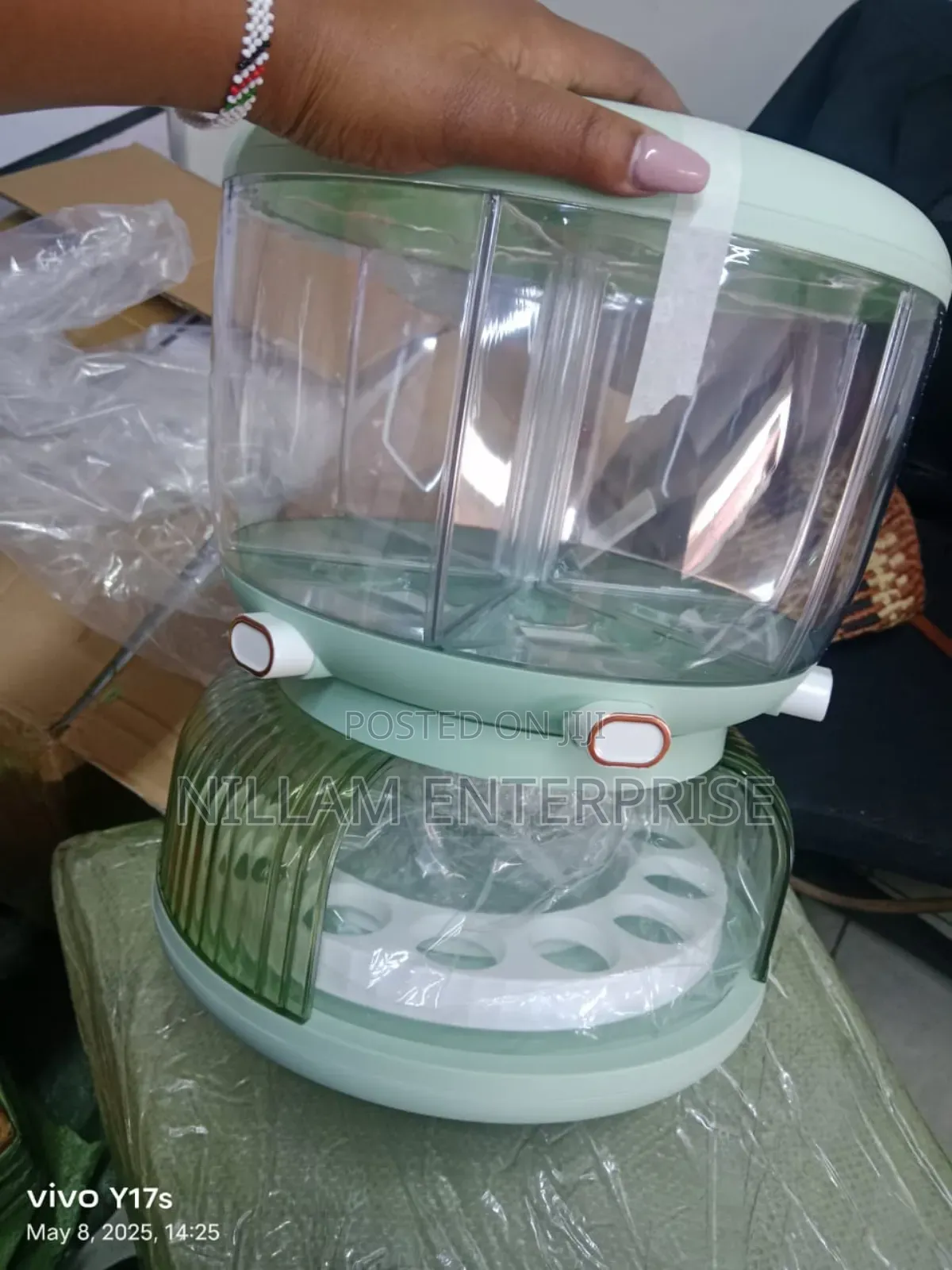 Partioned Cereals Dispensers +Egg Holder 12kgs