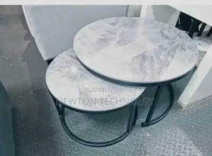 Modern Marble-Effect Design Coffee Table