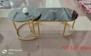 White Marble Coffee Table(Glass Effect )
