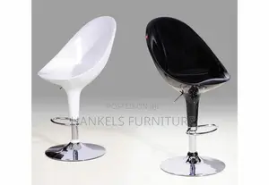 Budapest 5 Black Red White Bar Stool