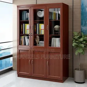 3-Door Wooden Filing Cabinet