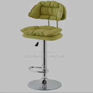 Unique Comfy Padded Bar Stool With Metal Base Hg6tf