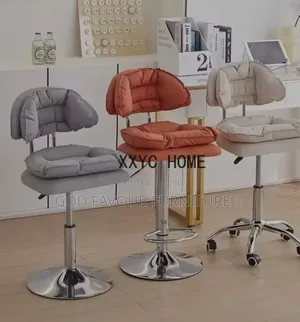 Modern Comfy Padded Bar Stool With Metal Base Kl7yg