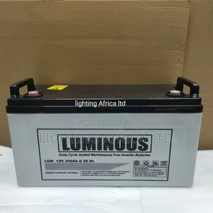Gel New Model Luminous 200ah/12v Gel Solar Battery for Tv Light