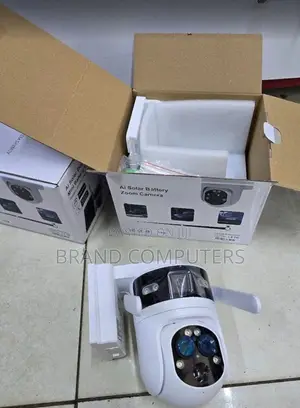 Dual Lens 4g Solar PTZ Camera With X15 Zoom