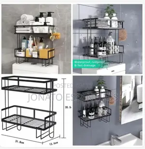 2-Tier Bathroom Storage Rack, Organizer, Shelf